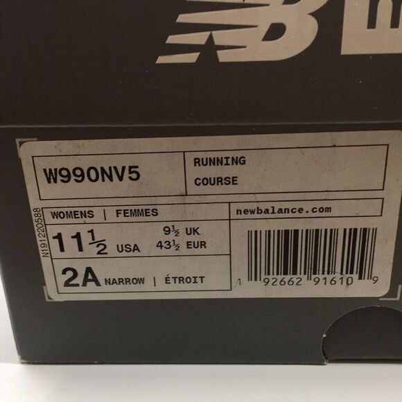 NWT Women’s New Balance MADE in USA 990v5 Core in Navy. Size 11 1/2 Narrow - Picture 5 of 17